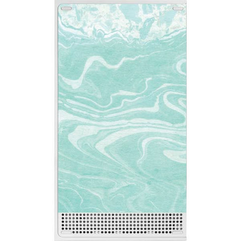 Mint Marbling Xbox Series S Console Skin